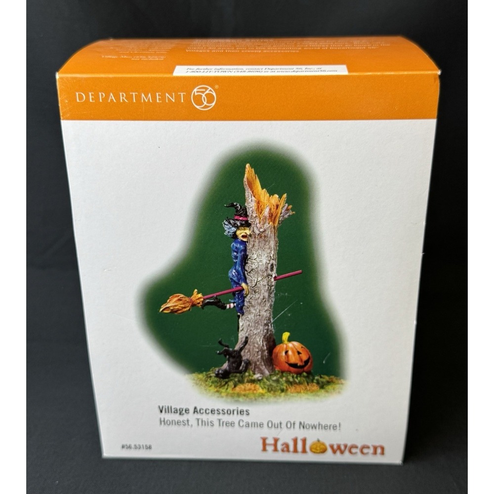 Department 56 Honest This Tree Came Out of Nowhere! Halloween 56.53158 Witch - Picture 3 of 13